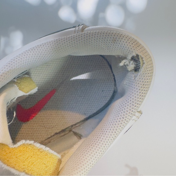 Nike Blazer Low Platform Women’s Size 6.5 White Black Casual Sneakers Shoes - Picture 12 of 13